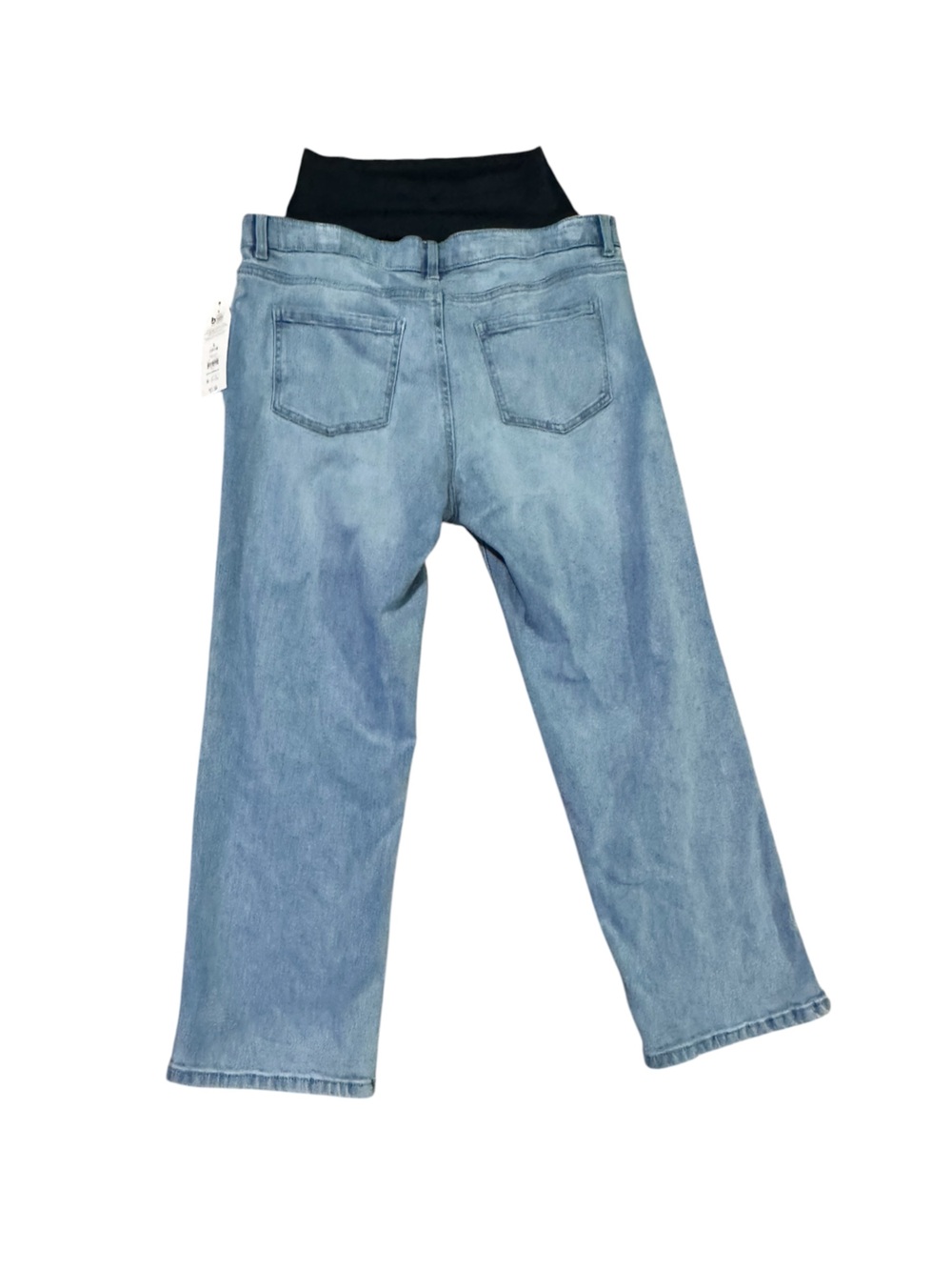 TIME AND TRU Maternity Straight-Leg Jeans L Light Wash NWT - Picture 8 of 12